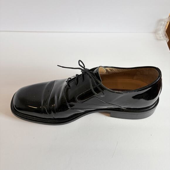 Johnston&Murphy Handcrafted Italy Black Patent Leather Lace Up Oxford Men 8.5 M main image 9